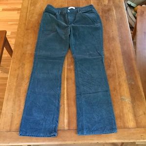 Teal Loft curvy boot corduroy pant